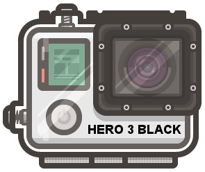 GoPro® HERO® 3 Black - Send Camera